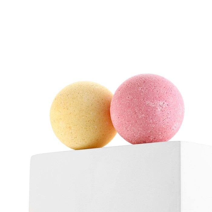 Подарочный набор косметики «Фрут», бомбочки для ванны 2 х 130 г, КЛАДОВАЯ КРАСОТЫ Подарочный набор косметики «Фрут», бомбочки для ванны 2 х 130 г, КЛАДОВАЯ КРАСОТЫ