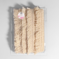 Тесьма декоративная &laquo;Бахрома&raquo;, 35 мм, 10 &plusmn; 1 м, цвет бежевый