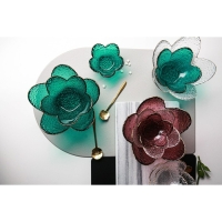 Миска стеклянная фигурная &laquo;Цветок&raquo;, 60 мл, 9&times;4 см