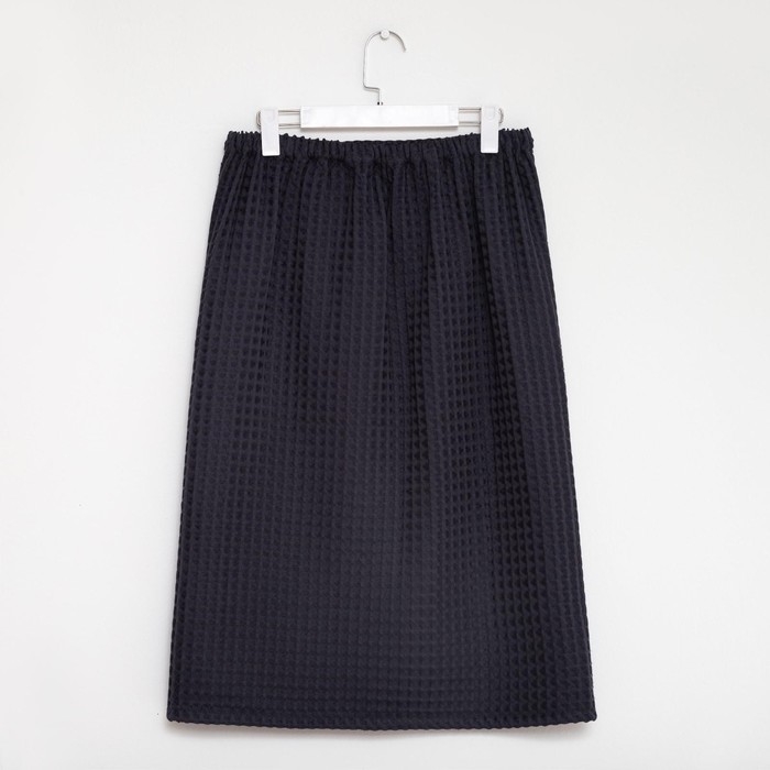 Килт вафельный банный Этель &laquo;Boho&raquo; 75*145 см. цв. темно-серый, 100% хл, 290 г/м2