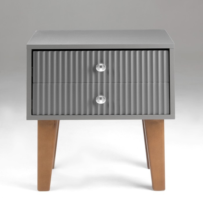 Тумба прикроватная Астория 2, 510х380х530, Графит/Эйхория МДФ 19мм