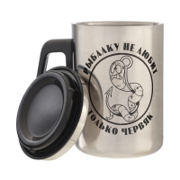 Термокружка, 500 мл, Сталь "Рыбалку не любит", сохраняет тепло 2 ч, 13.5 х 8.3 см Термокружка, 500 мл, Сталь "Рыбалку не любит", сохраняет тепло 2 ч, 13.5 х 8.3 см