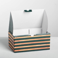 Коробка подарочная новогодняя складная &laquo;С наилучшими пожеланиями&raquo;, 22 х 15 х 10 см, Новый год