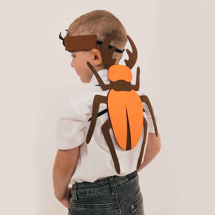 Карнавальный набор &laquo;Весёлые насекомые&raquo;: повязка и жук из фетра, 3&ndash;7 лет