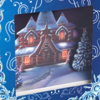 Подарочная коробкановогодняя складная с 3D эффектом &laquo;Сказка&raquo;, 11 х 11 х 13 см, Новый год