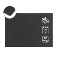 Картон переплётный 1.5 мм, 21 х 30 см, 30 листов, 950 г/м2, чёрный Картон переплётный 1.5 мм, 21 х 30 см, 30 листов, 950 г/м2, чёрный