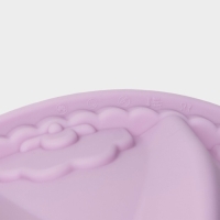 Форма для выпечки Доляна &laquo;Немецкий кекс. Торжество&raquo;, силикон, 22&times;22&times;8,5 см, цвет сиреневый