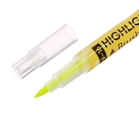 Маркер текстовыделитель 0,5-3.5 мм ErichKrause Visioline V-16 Brush Neon, двухсторонний, желтый неон, чернила на водной основе Маркер текстовыделитель 0,5-3.5 мм ErichKrause Visioline V-16 Brush Neon, двухсторонний, желтый неон, чернила на водной основе