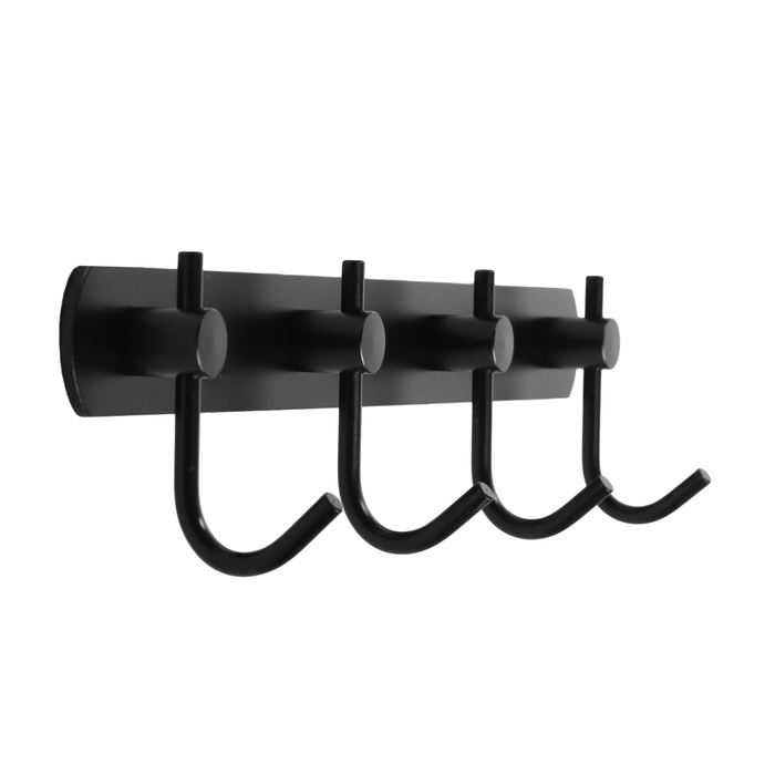 Вешалка CAPPIO CVF001, металлическая, четырехрожковая, цвет черный
