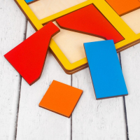 &laquo;Сложи квадрат&raquo; Б.П.Никитин, 1 уровень (мини), цвета МИКС