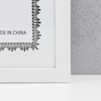 Фоторамка пластик 30х40 см "Карин" белая 32,6х42,6х1 см