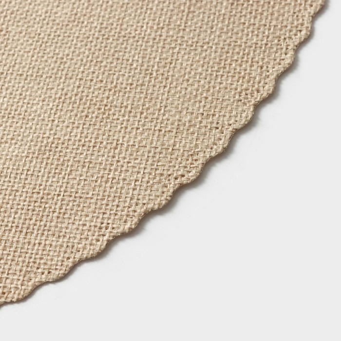 Салфетки сервировочные на стол Доляна Coffee, 4 шт, d=37 см, цвет бежевый