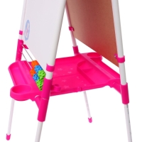 Мольберт двусторонний регулируется по высоте 1, цвет розовый Мольберт двусторонний регулируется по высоте 1, цвет розовый