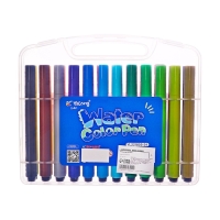 Фломастеры 24 цвета с пулевидным наконечником, в пластиковом пенале Дино МИКС Фломастеры 24 цвета с пулевидным наконечником, в пластиковом пенале Дино МИКС