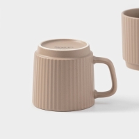Набор кружек Magistro Jarwah Lausanne, 240 мл 7,8×8 см, 2 шт, фарфор, бежевый Набор кружек Magistro Jarwah Lausanne, 240 мл 7,8×8 см, 2 шт, фарфор, бежевый
