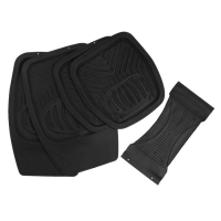 Коврики автомобильные TORSO, резина, 70&times;48 см, 48&times;48 см, черный, набор 5 шт