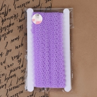 Кружево капроновое, 15 мм &times; 10 &plusmn; 1 м, цвет светло-сиреневый