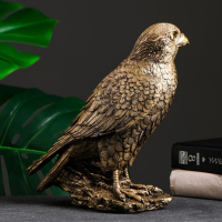 Фигура "Ястреб" золото, 24х13х26см