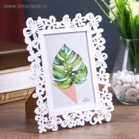 Фоторамка пластик 10х15 см "Бабочки" белая 20,5х15,5 см Фоторамка пластик 10х15 см "Бабочки" белая 20,5х15,5 см