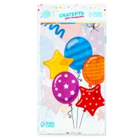 Скатерть одноразовая "Шарики" 180х137 Скатерть одноразовая "Шарики" 180х137