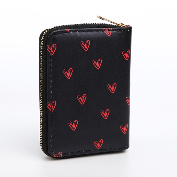 Кошелёк детский на молнии &laquo;Выбражулька&raquo;, цвет чёрный