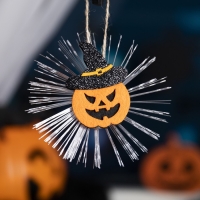 Светодиодная игрушка &laquo;Тыква в шляпе&raquo; 10 см, батарейки AG13х3 (в комплекте), свечение мульти