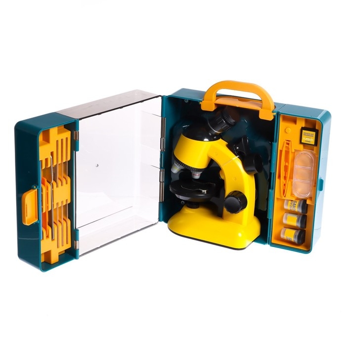 Игровой набор &laquo;Переносная лаборатория&raquo;, микроскоп и 15 предметов