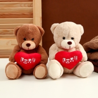 Мягкая игрушка &laquo;Медведь с сердцем&raquo;, 20 см, цвет МИКС