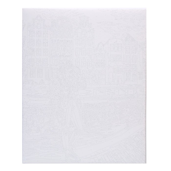 Картина по номерам на холсте с подрамником &laquo;Девушка в Амстердаме&raquo;, 40 х 50 см