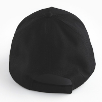 Кепка женская однотонная, цвет чёрный, х/б, р-р- 56
