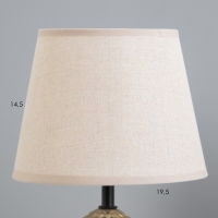 Настольная лампа "Мухамера" Е27 40Вт золото 19х19х37см RISALUX