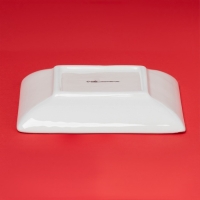 Тарелка новогодняя Доляна &laquo;Сани Деда Мороза&raquo;, керамика, 15&times;3 см, цвет белый