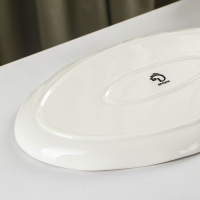 Блюдо фарфоровое Доляна &laquo;Млечный путь&raquo;, 29,5&times;17,5 см, цвет серый