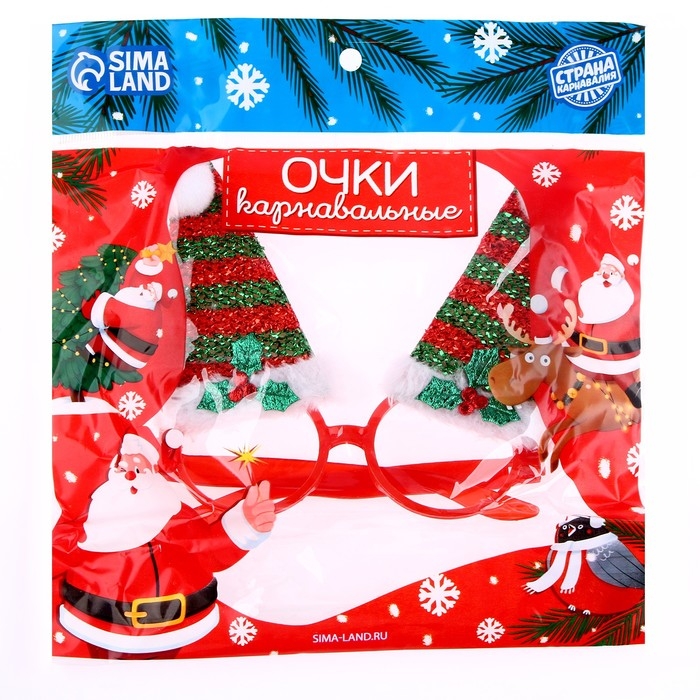 Карнавальные очки &laquo;Колпачки&raquo;, цвета МИКС