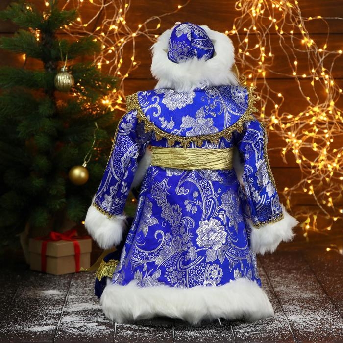 Дед Мороз Дед Мороз "В синей шубе, с посохом и мешком" 26х50 см