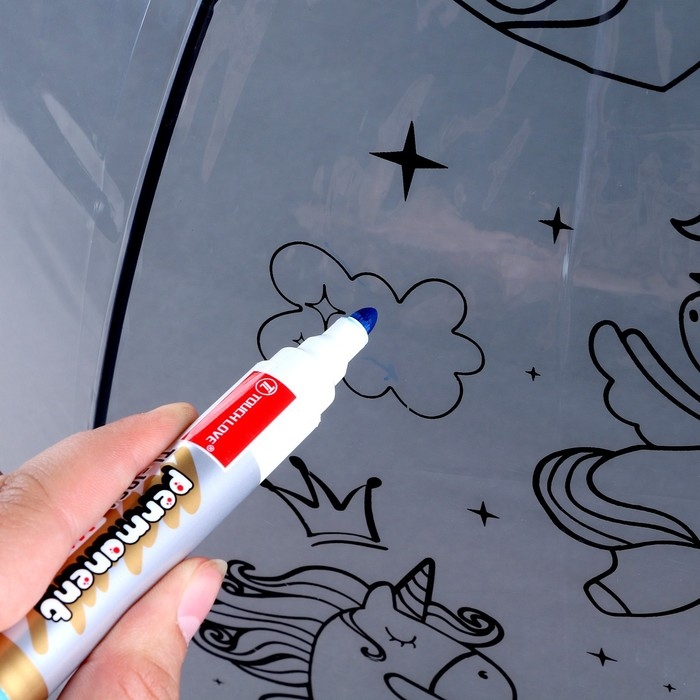 Зонт раскраска &laquo;Единорожки&raquo; + маркеры