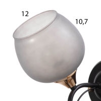 Бра "Акапулько" 1х60Вт Е27 Коричневый, золото 24х13х26,5см Бра "Акапулько" 1х60Вт Е27 Коричневый, золото 24х13х26,5см