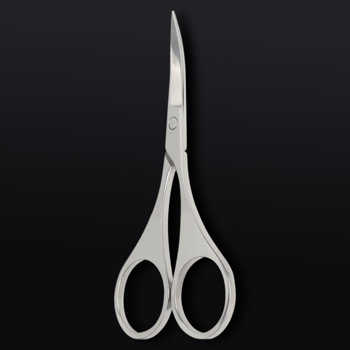 Ножницы маникюрные &laquo;Premium&raquo;, загнутые, 9 см, на блистере, цвет серебристый