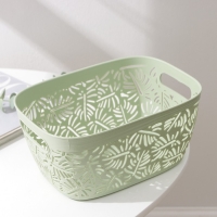 Корзина для хранения &laquo;Лист&raquo;, пластик, 23,5&times;17&times;11 см, цвет МИКС