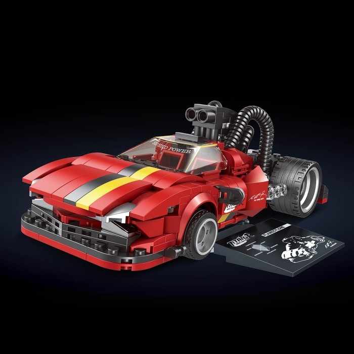 Конструктор «Гонка. Пламенный циклон», 407 деталей Конструктор «Гонка. Пламенный циклон», 407 деталей