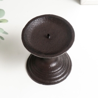 Подсвечник чугун на 1 свечу "Феодал" 9х9х9 см Подсвечник чугун на 1 свечу "Феодал" 9х9х9 см