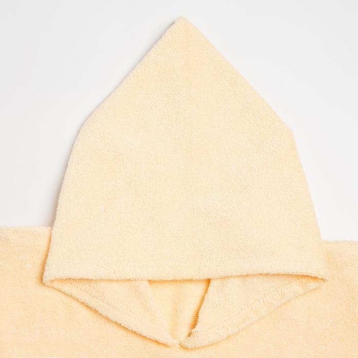 Полотенце-пончо Крошка Я &laquo;Гномик&raquo;, цвет молочный, размер 24-32, 100 % хлопок, 320 г/м2