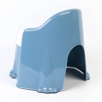 Горшок детский антискользящий &laquo;Комфорт&raquo; с крышкой, съёмная чаша, цвет голубой