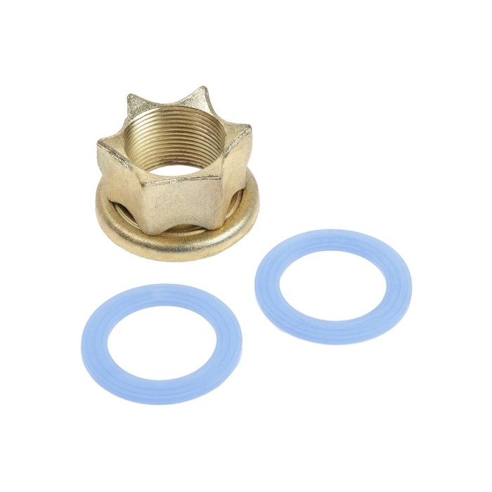 Смеситель для кухни Смеситель для кухни "АМУР" BY 3010-01 W L5014, однорычажный, гайка, картридж 40 мм, белый