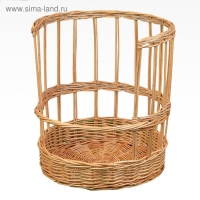 Корзина торговая для багетов, 30х30х40 см, ива