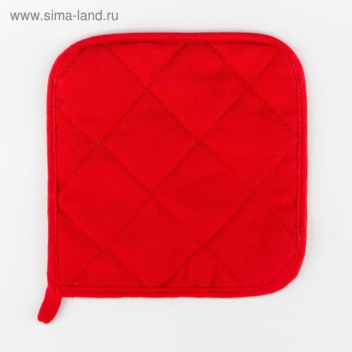 Прихватка Прихватка "Новогодняя ярмарка" 19х19см, саржа, 100% х/л,ватин 250г/м2