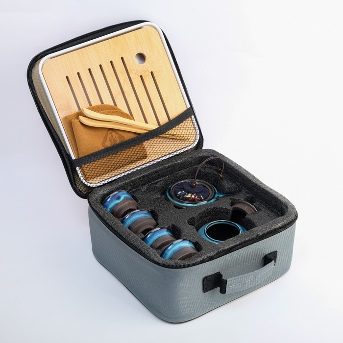 Набор для чайной церемонии "Лучшей на свете",10 предметов на 4 персоны, чашка 45 мл, чайник 180 мл 7