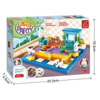 Конструктор &laquo;Весна. Кухня и зверята&raquo;, 186 деталей