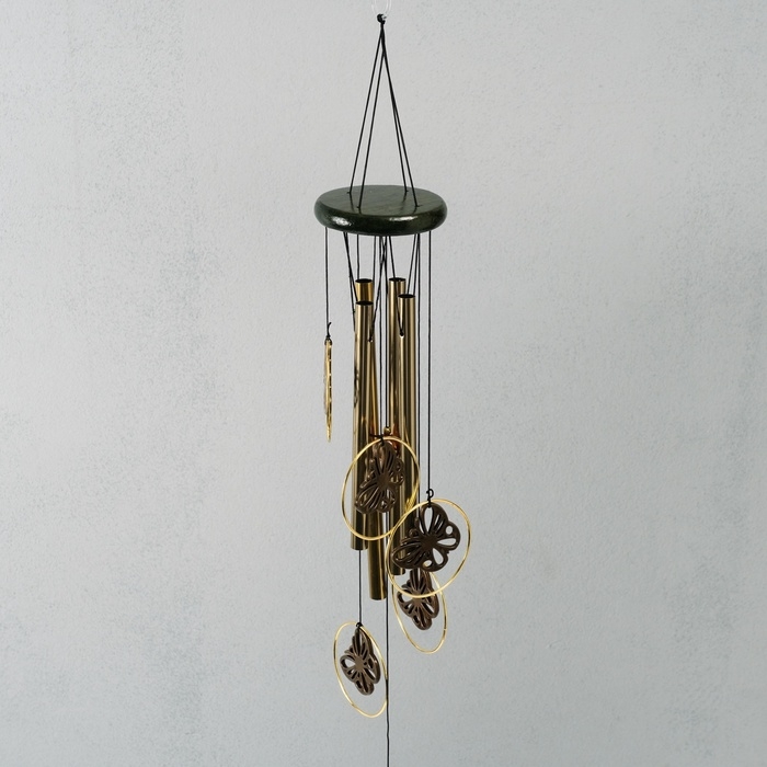 Музыка ветра металл Музыка ветра металл "Бабочки" 4 трубки 70 см