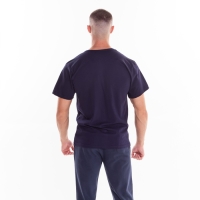 Футболка мужская, цвет тёмно-синий, размер 46